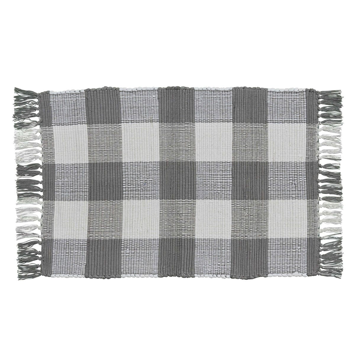 Wicklow Check in Dove Gray Woven rug 24" x 36" rectangle-Park Designs-The Village Merchant