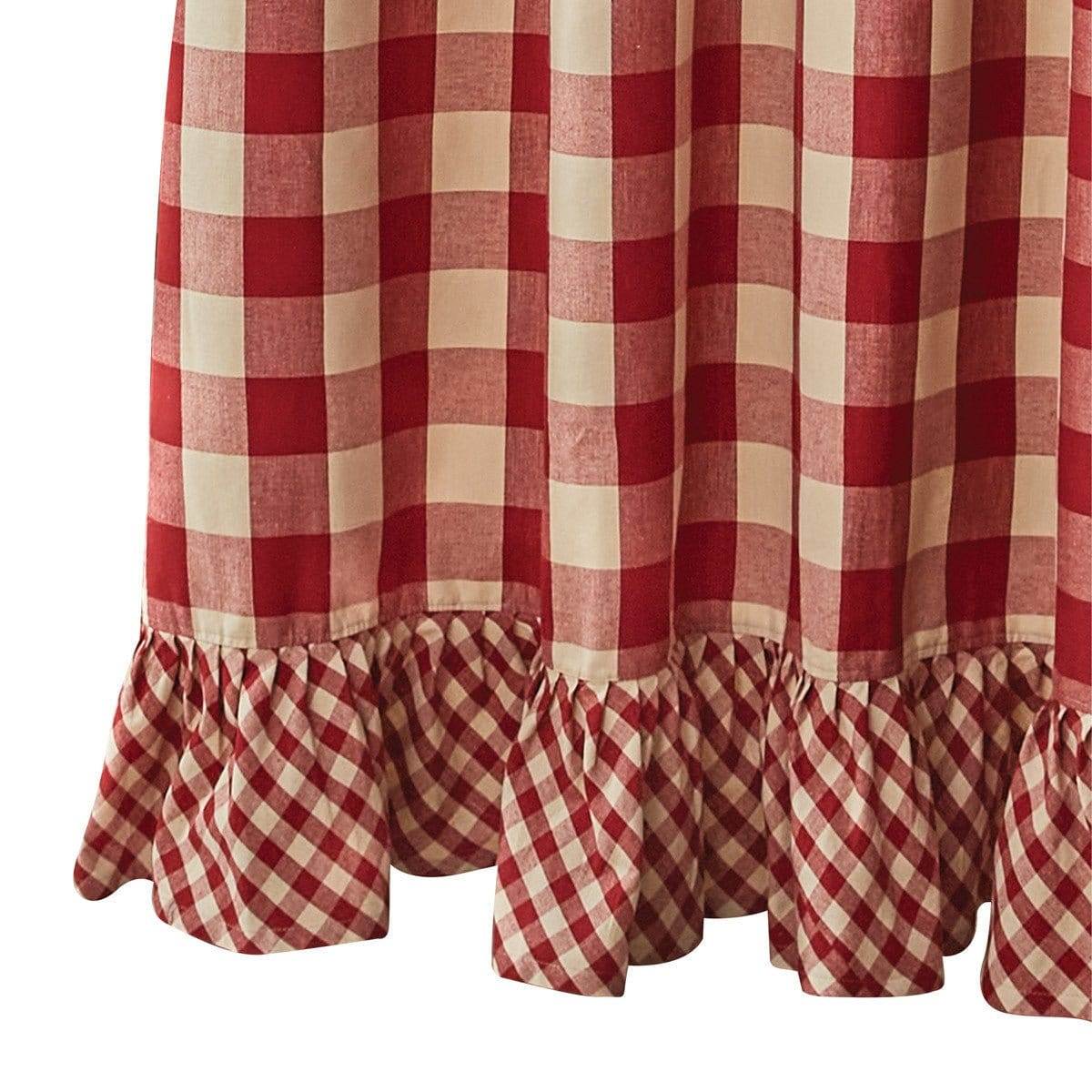 Wicklow Check in Garnet Shower Curtain-Park Designs-The Village Merchant