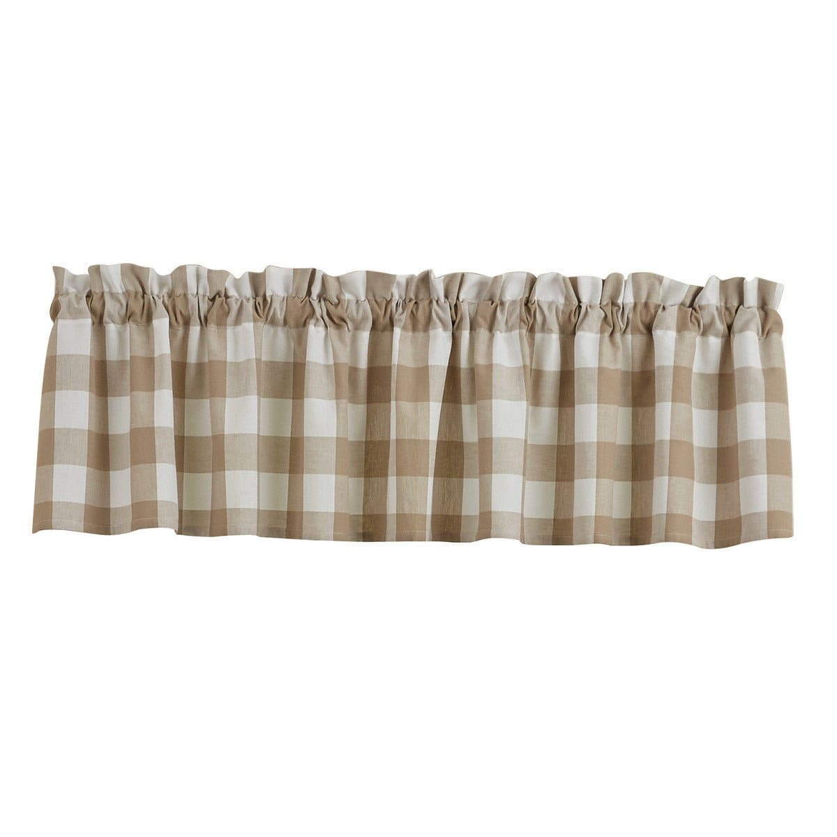 Wicklow Check in Natural Valance Unlined-Park Designs-The Village Merchant