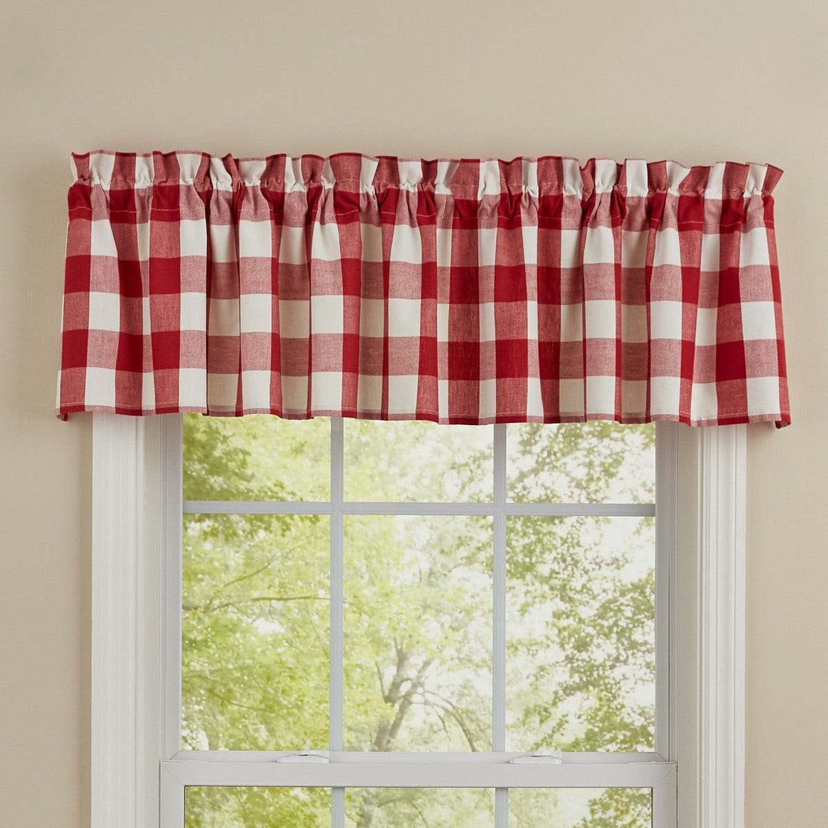 Wicklow Check in Red Valance Unlined-Park Designs-The Village Merchant