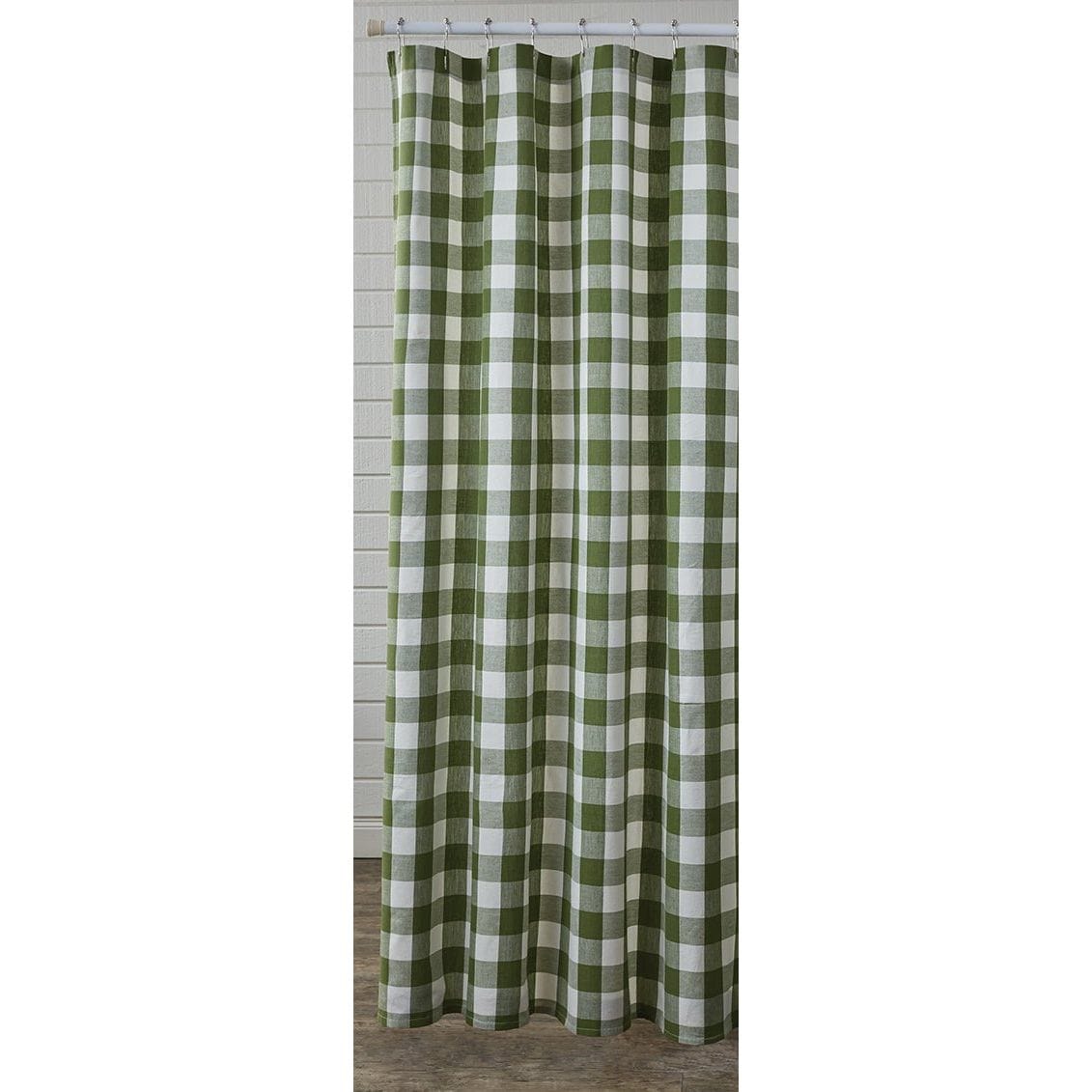 Wicklow Check in Sage Green Shower Curtain-Park Designs-The Village Merchant