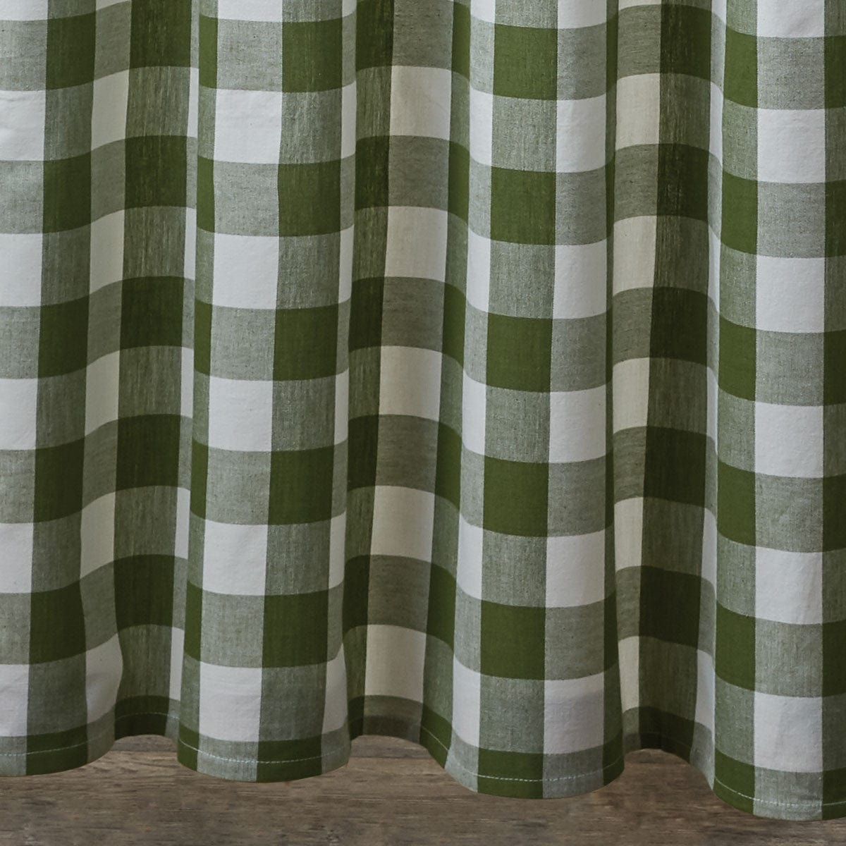 Wicklow Check in Sage Green Shower Curtain-Park Designs-The Village Merchant