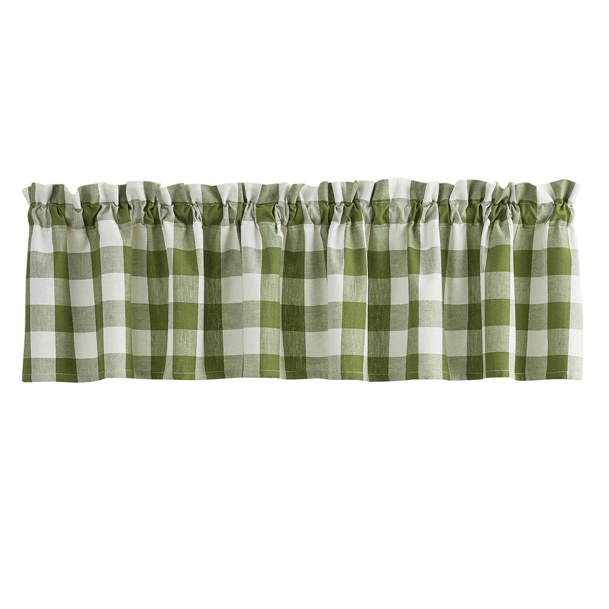 Wicklow Check in Sage Green Valance Unlined-Park Designs-The Village Merchant