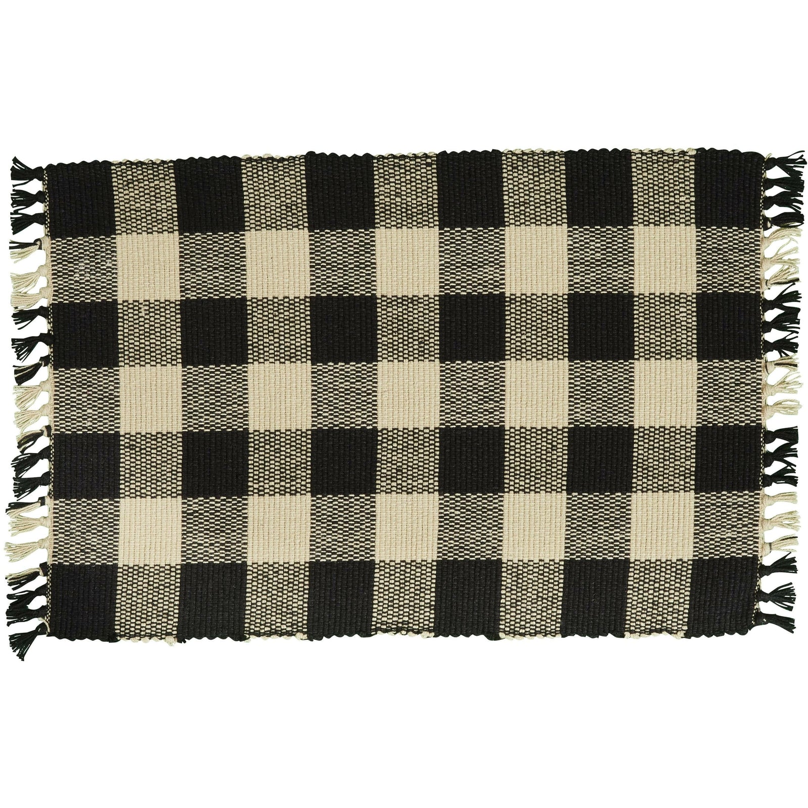 Park Designs Wicklow Check in Black Placemat Set of 2