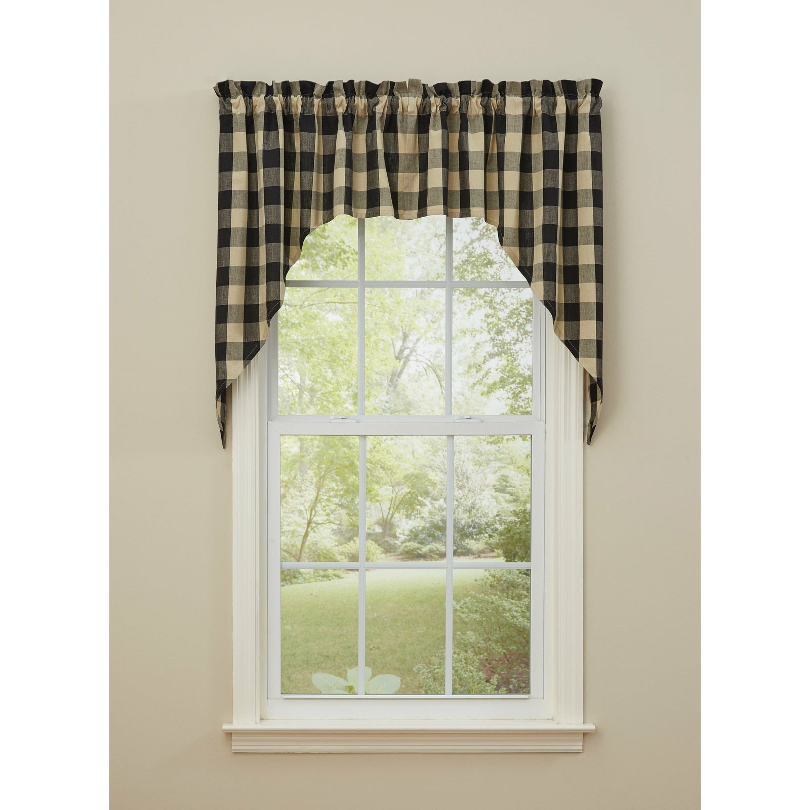 Wicklow In Black Swag Pair 36" Long Unlined-Park Designs-The Village Merchant