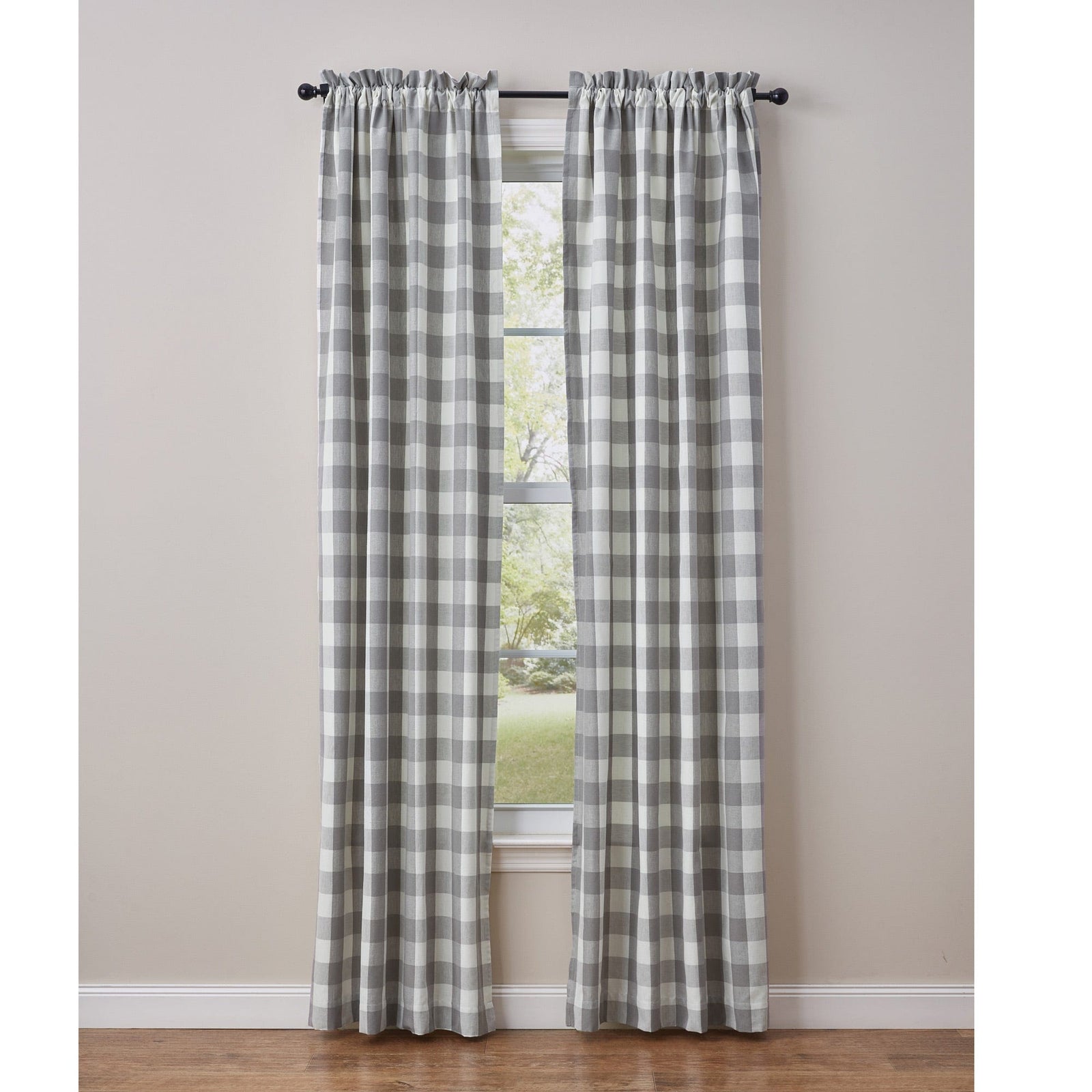 Wicklow in Dove Panel Pair With Tie Backs 84" Long Lined-Park Designs-The Village Merchant