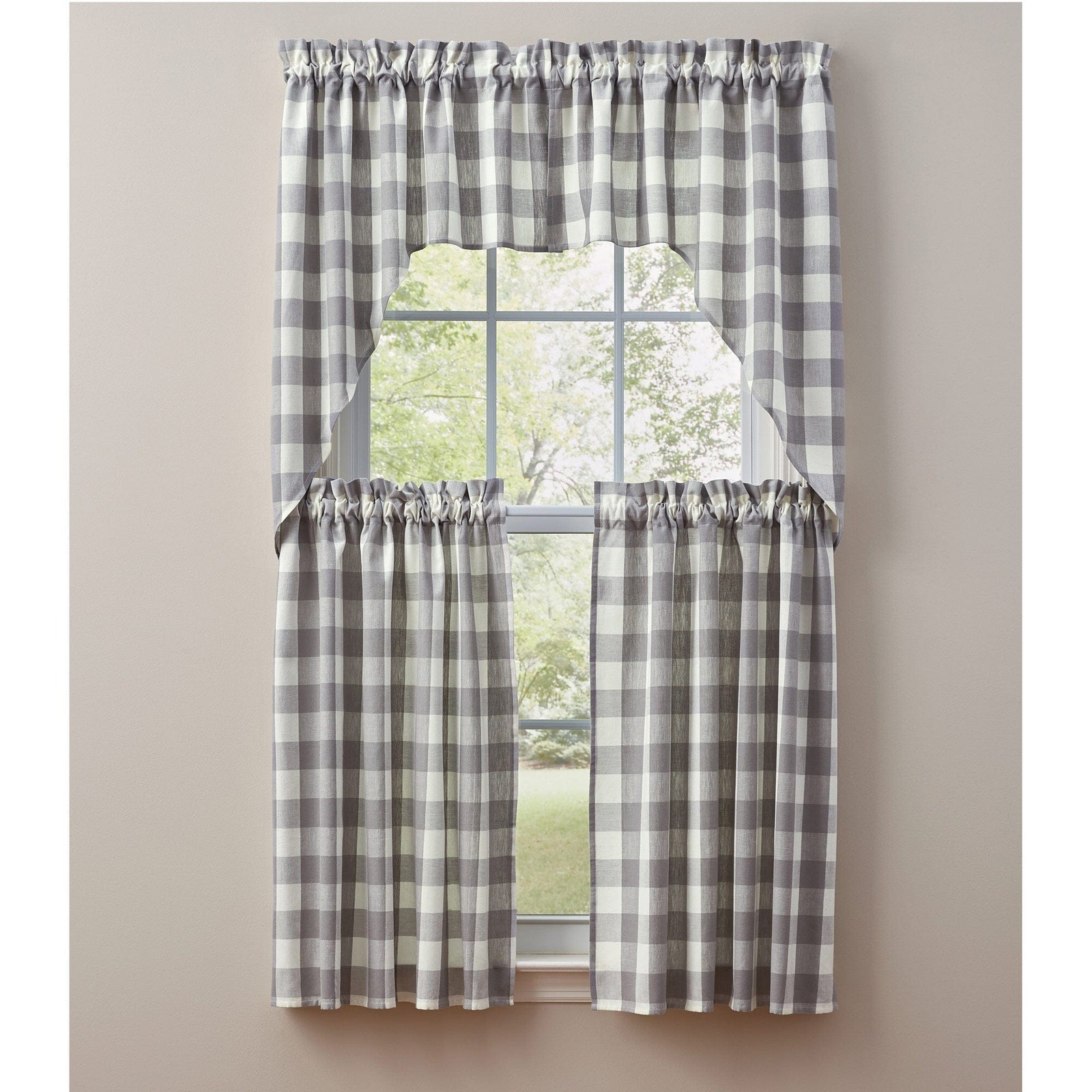 Wicklow in Dove Swag Pair 36" Long Unlined-Park Designs-The Village Merchant