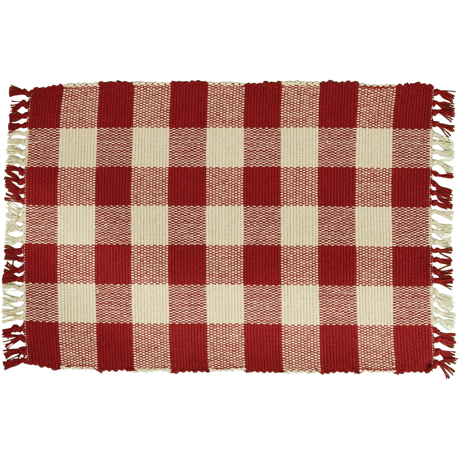 Park Designs Wicklow Check in Garnet Placemat Set of 2