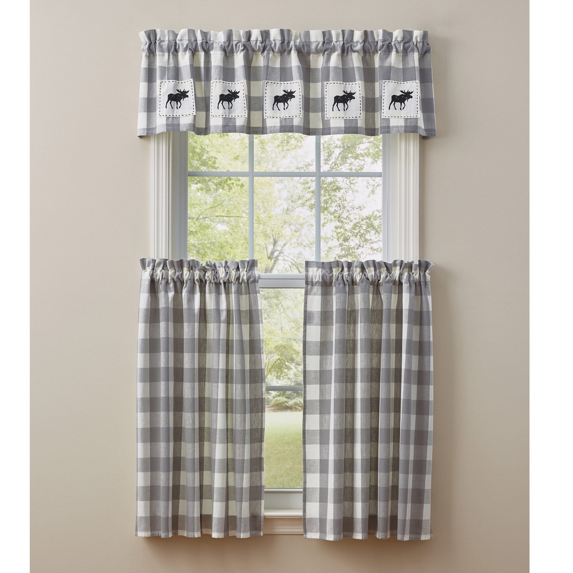Wicklow Moose Patch Valance Lined-Park Designs-The Village Merchant