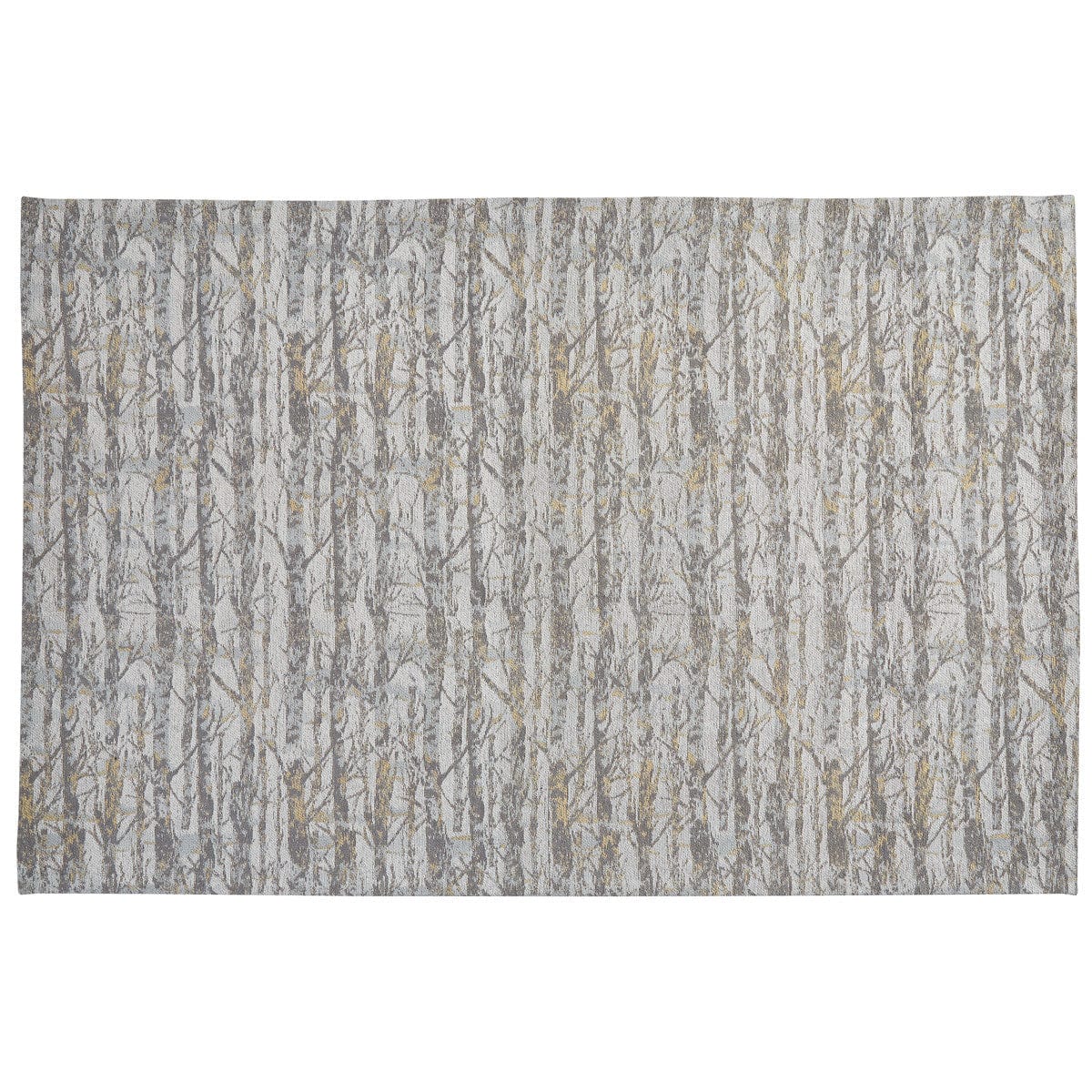 Wild And Beautiful Birch Woven Jacquard Chenille Rug 48&quot; X 72&quot; Rectangle