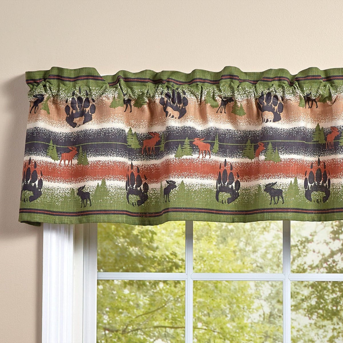 Wild Woods Printed Valance Unlined-Park Designs-The Village Merchant
