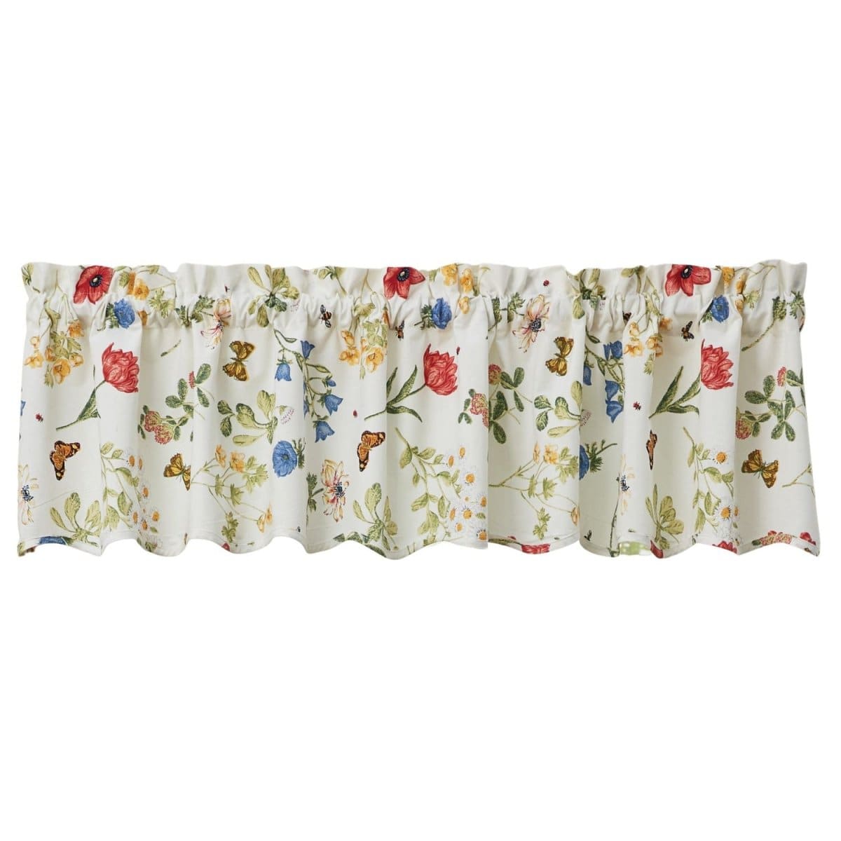 Wildflower Scalloped Valance Unlined-Park Designs-The Village Merchant