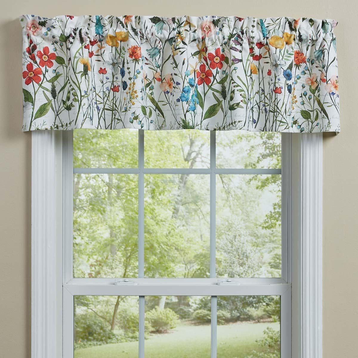 Wildflower Sketchbook Printed Valance Unlined-Park Designs-The Village Merchant