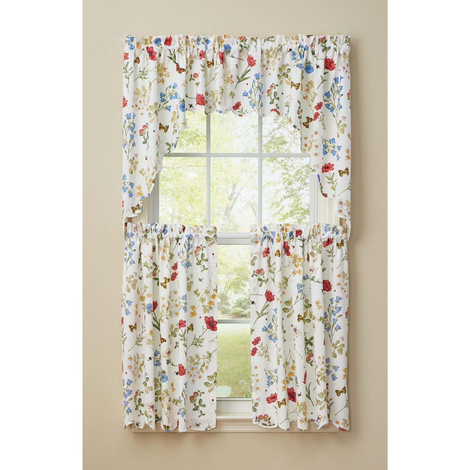 Wildflower Tier Pair 36" Long Unlined-Park Designs-The Village Merchant