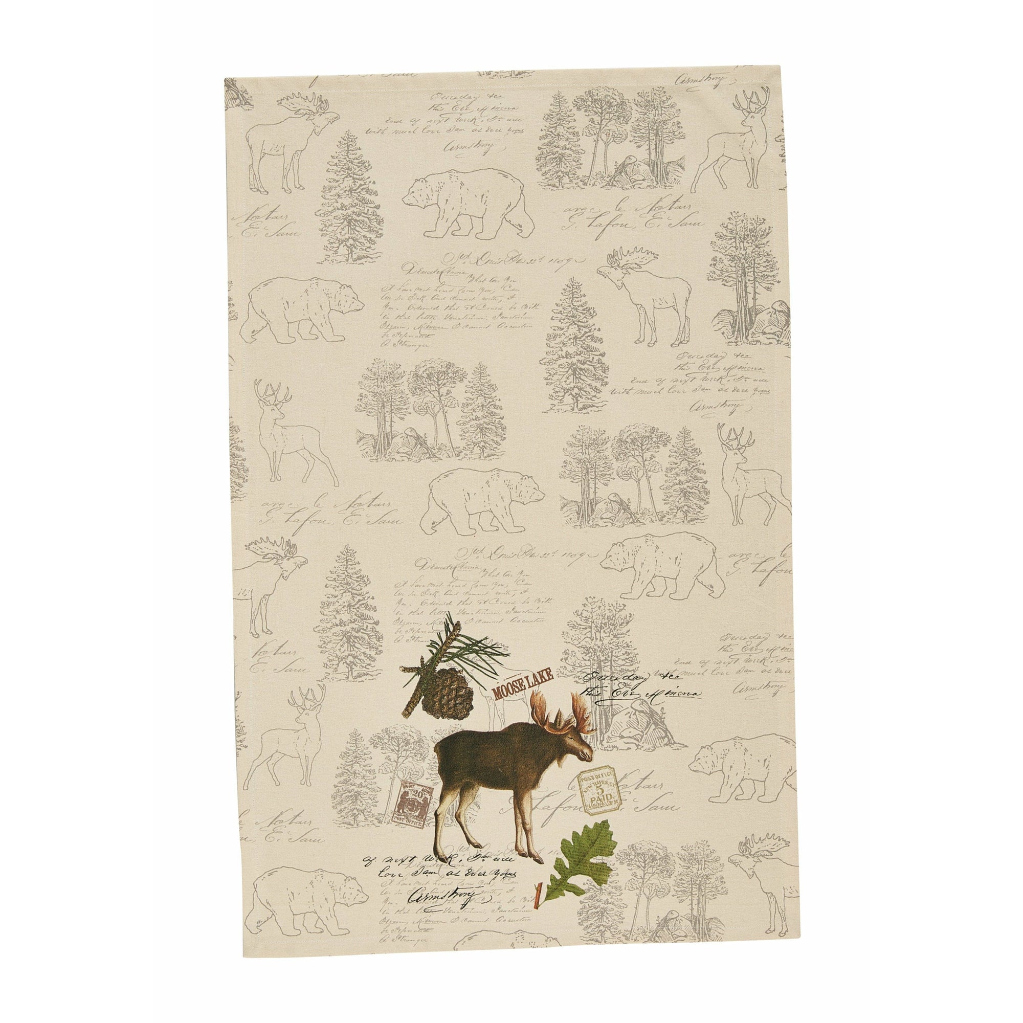 Wildlife Trail Moose Decorative Towel-Park Designs-The Village Merchant