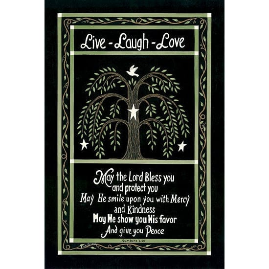 Penny Lane Publishing Willow Tree Blessing By Linda Spivey Art Print - 12 X 18