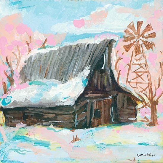 Penny Lane Publishing Windmill Barn By Jessica Mango Art Print - 12 X 12