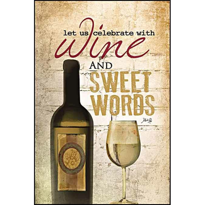 Wine And Sweet Words By Marla Rae Art Print - 12 X 18-Penny Lane Publishing-The Village Merchant