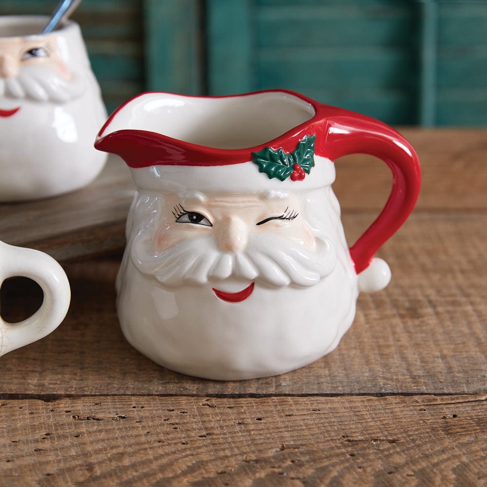 Winking Santa Cream Pitcher