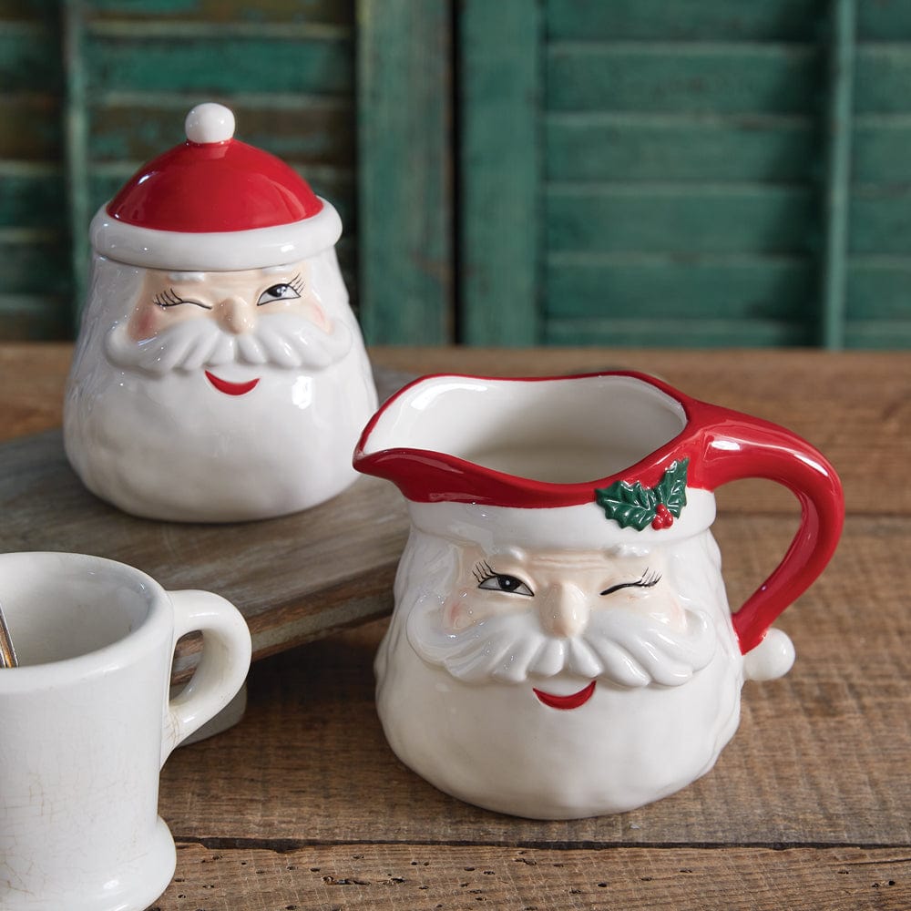 Winking Santa Cream Pitcher