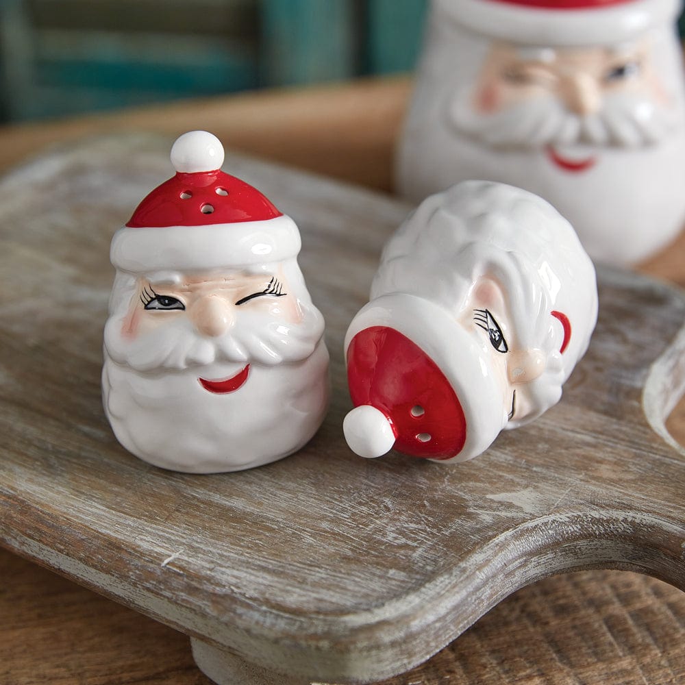 Winking Santa Salt &amp; Pepper Shakers