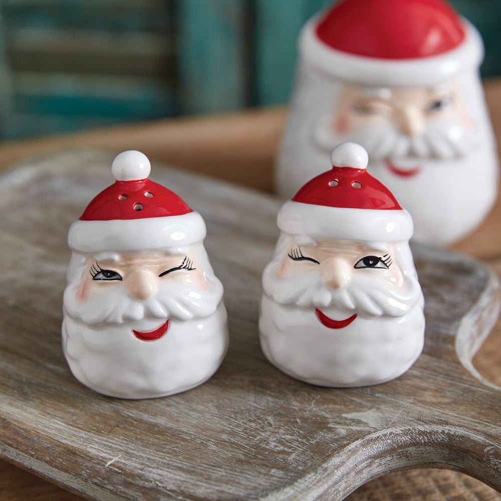 Winking Santa Salt &amp; Pepper Shakers