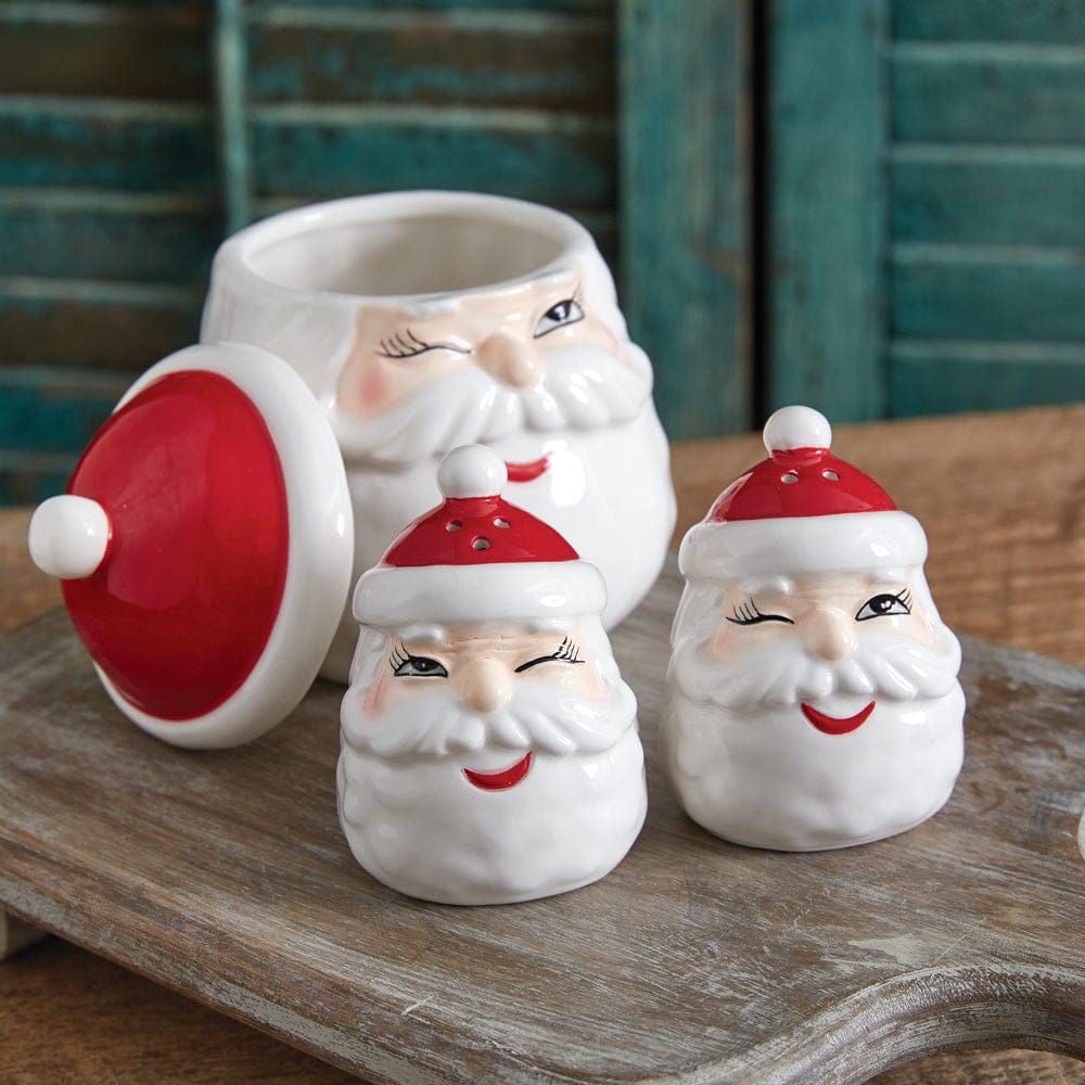 Winking Santa Salt &amp; Pepper Shakers