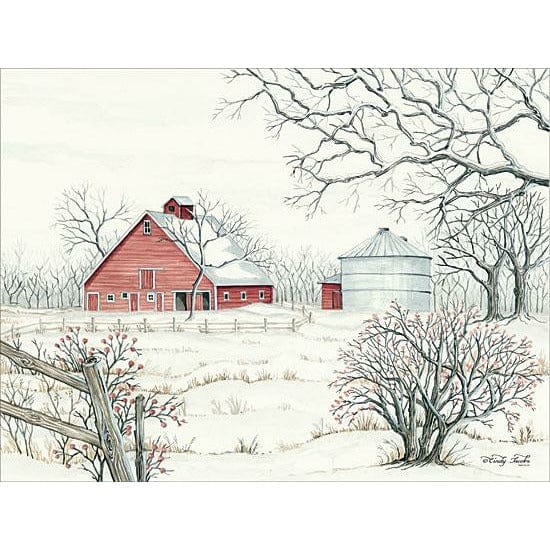 Winter Barn By Cindy Jacobs Art Print - 12 X 16-Penny Lane Publishing-The Village Merchant