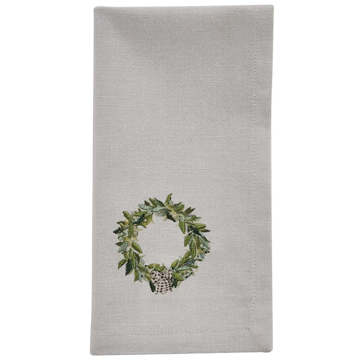 Winter Blessings Embroidered Napkin Set of 2