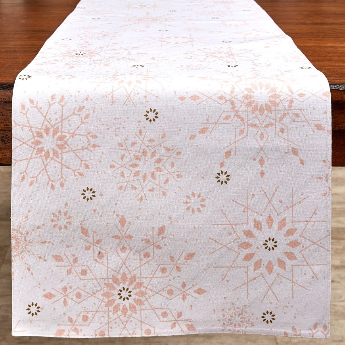 Winter Blush Printed Reversible Table Runner 72" Long
