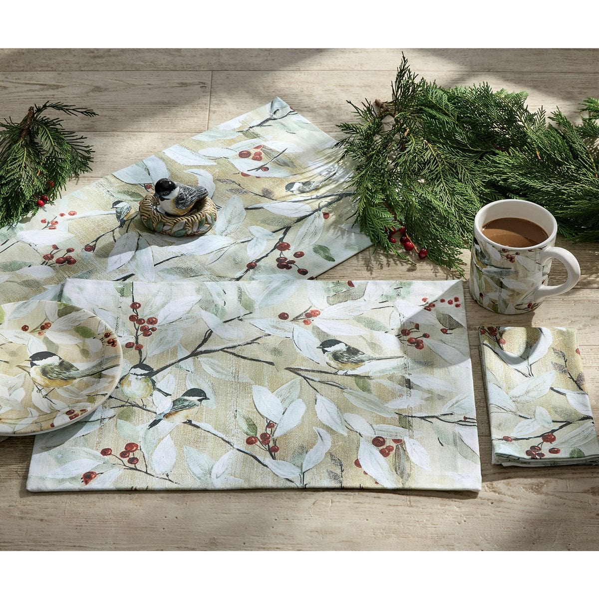 Winter Garden - Chickadee Napkin-Park Designs-The Village Merchant