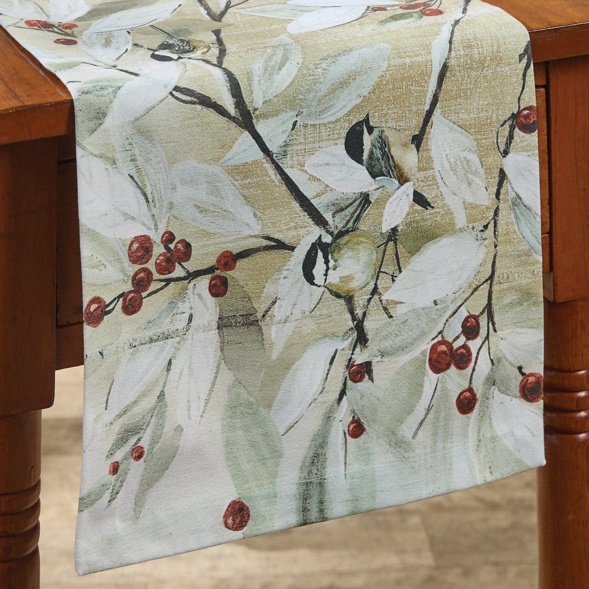 Winter Garden - Chickadee Table Runner 54&#39;&#39; Long-Park Designs-The Village Merchant