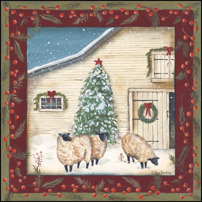 Winter Gathering By Pam Britton Art Print - 16 X 16-Penny Lane Publishing-The Village Merchant