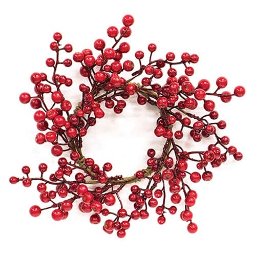 Winter Gooseberry Candle Ring / Wreath 4.5&quot; Inner Diameter