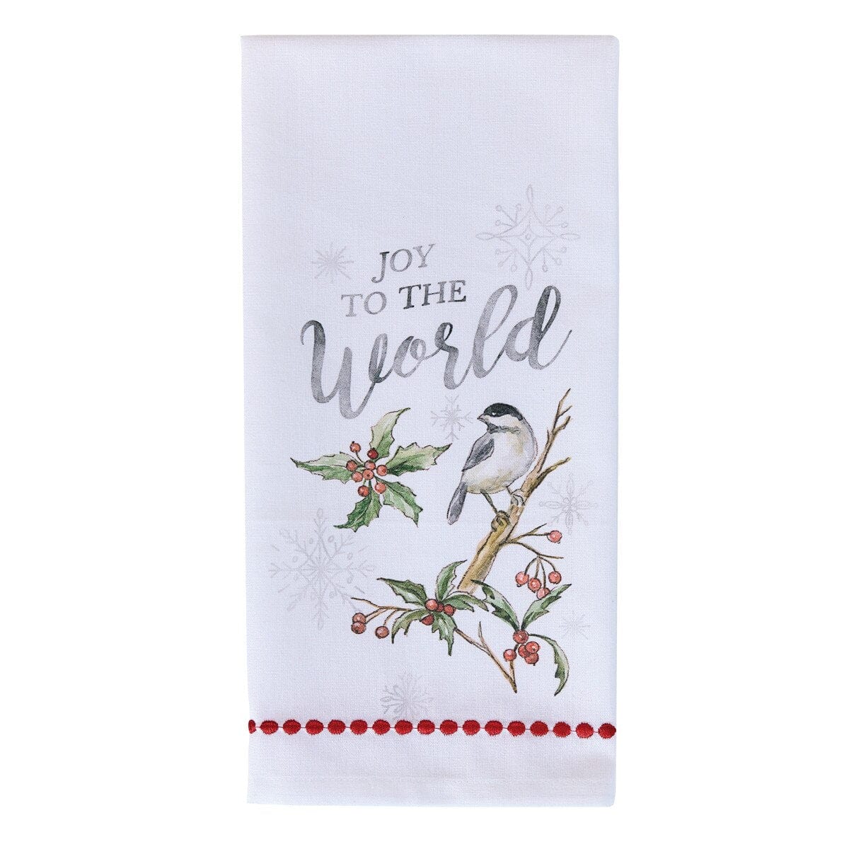 Winter Harmony Joy To The World Decorative Towel