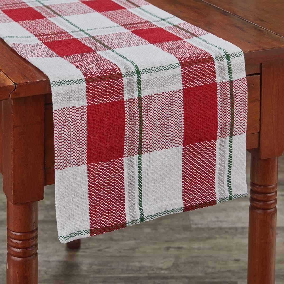 Winter Magic Plaid Table Runner 54&quot; Long-Park Designs-The Village Merchant