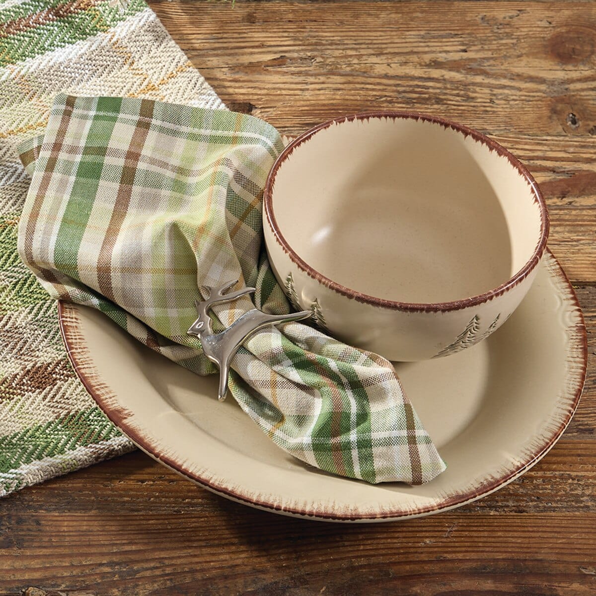 Winter Morning Plaid Napkin Set of 2