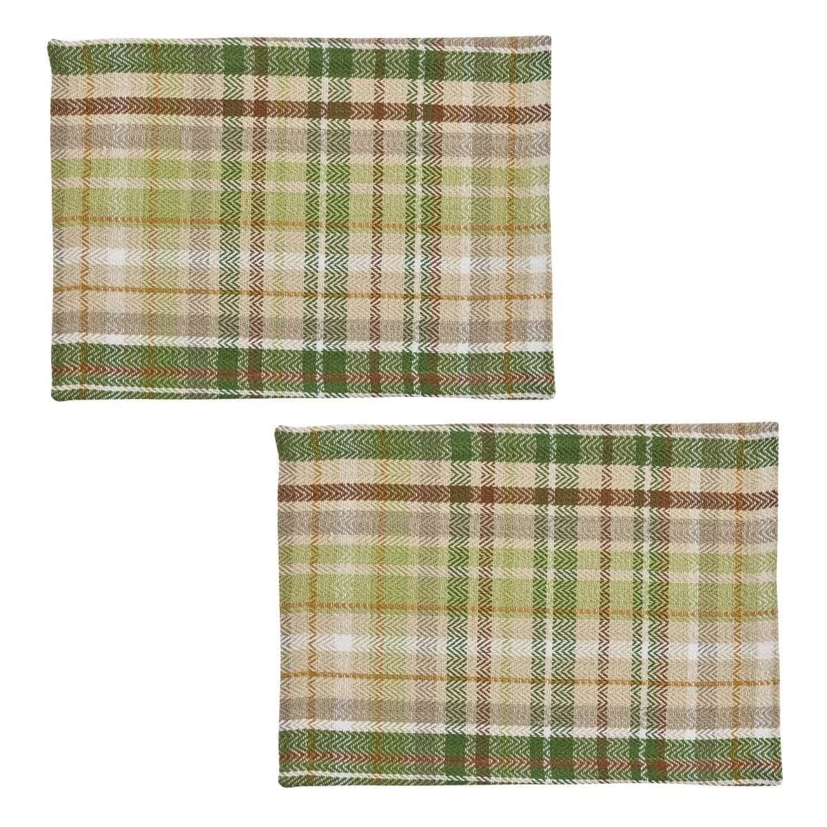 Winter Morning Plaid Placemat Set of 2