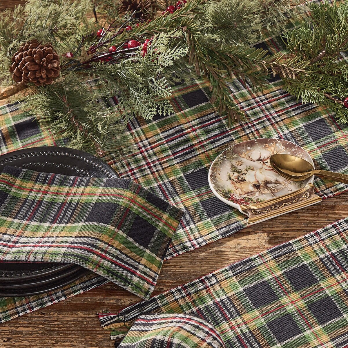 Winter's Night Tartan Table Runner 36" Long