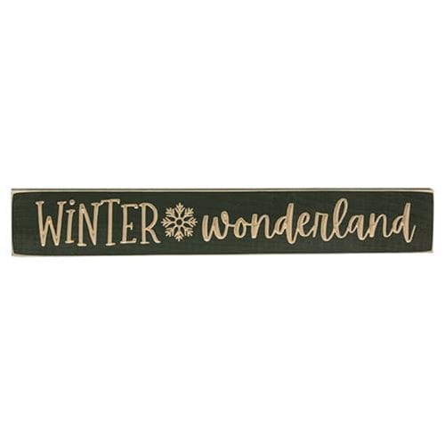 Winter Wonderland Sign - Engraved Wood 24&quot; Long