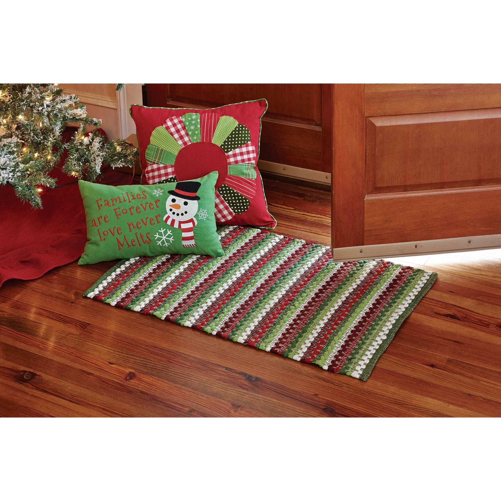 Wintergreen Rag Rug 24" x 38" Rectangle-Park Designs-The Village Merchant