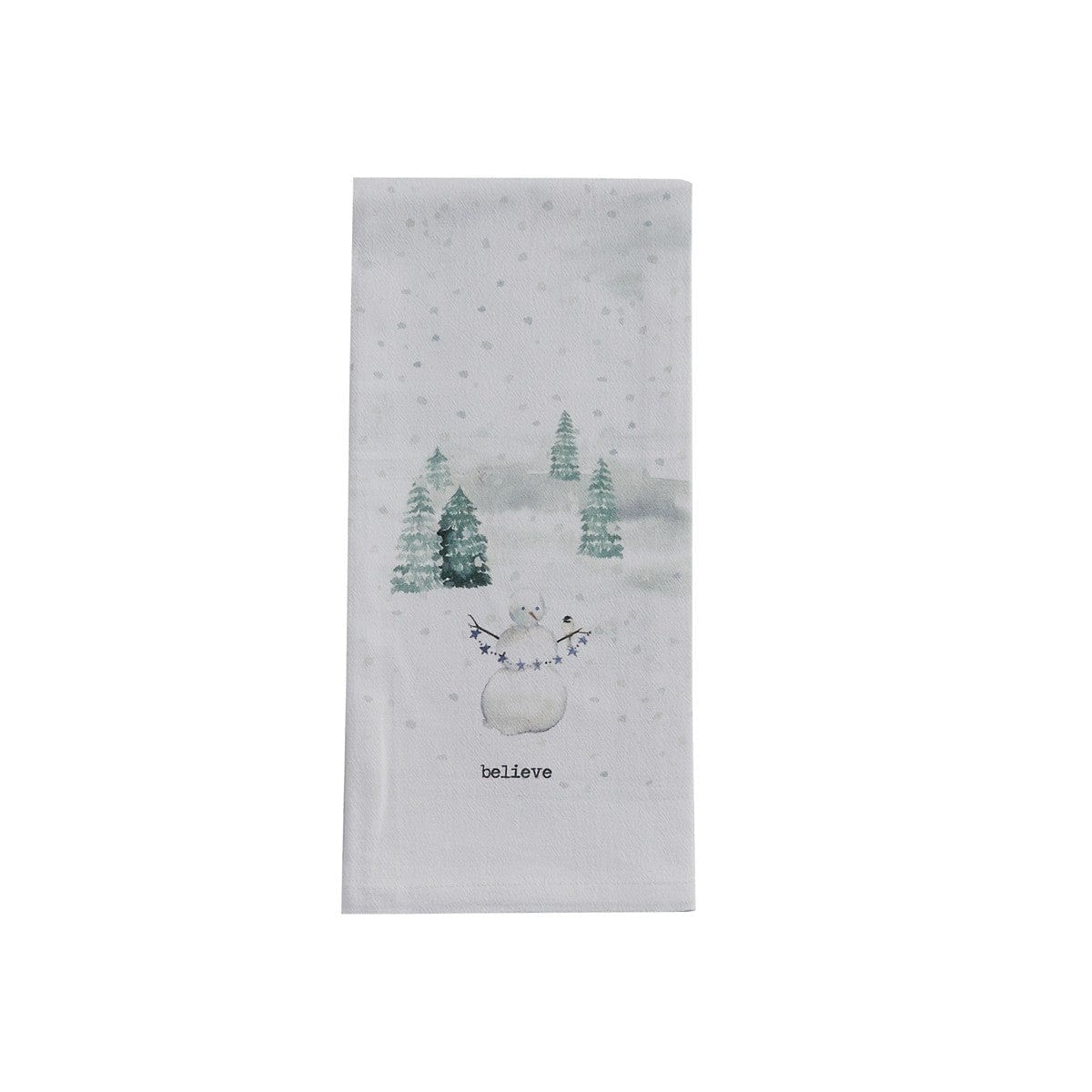 Winterland - Believe Snowman Dishtowel-Park Designs-The Village Merchant