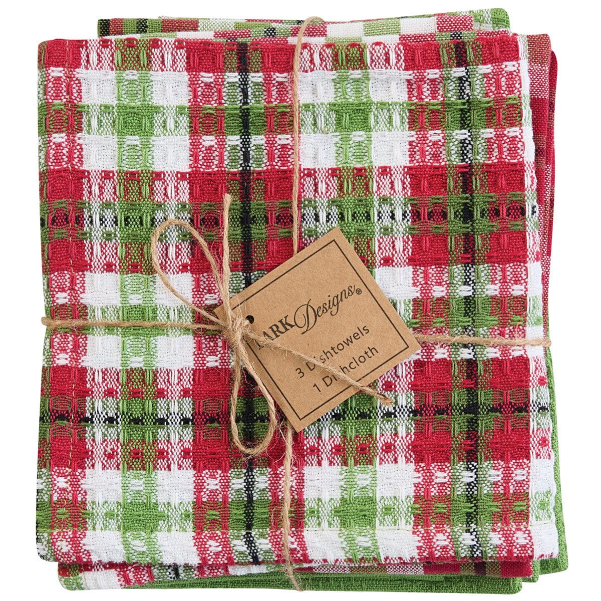 Winterland Dishtowel &amp; Dishcloth Set 4 Pieces - 3 DT &amp; 1 DC