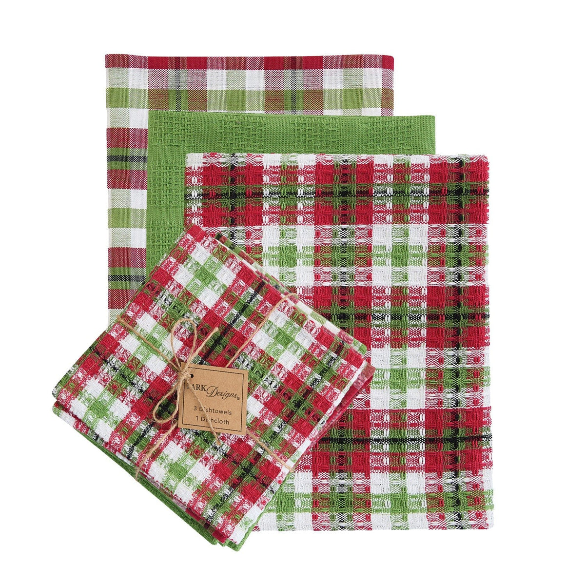 Winterland Dishtowel &amp; Dishcloth Set 4 Pieces - 3 DT &amp; 1 DC