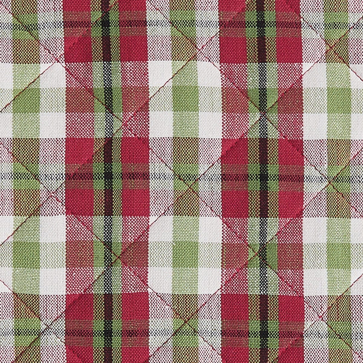 Winterland Plaid &amp; Quilted Placemat Round