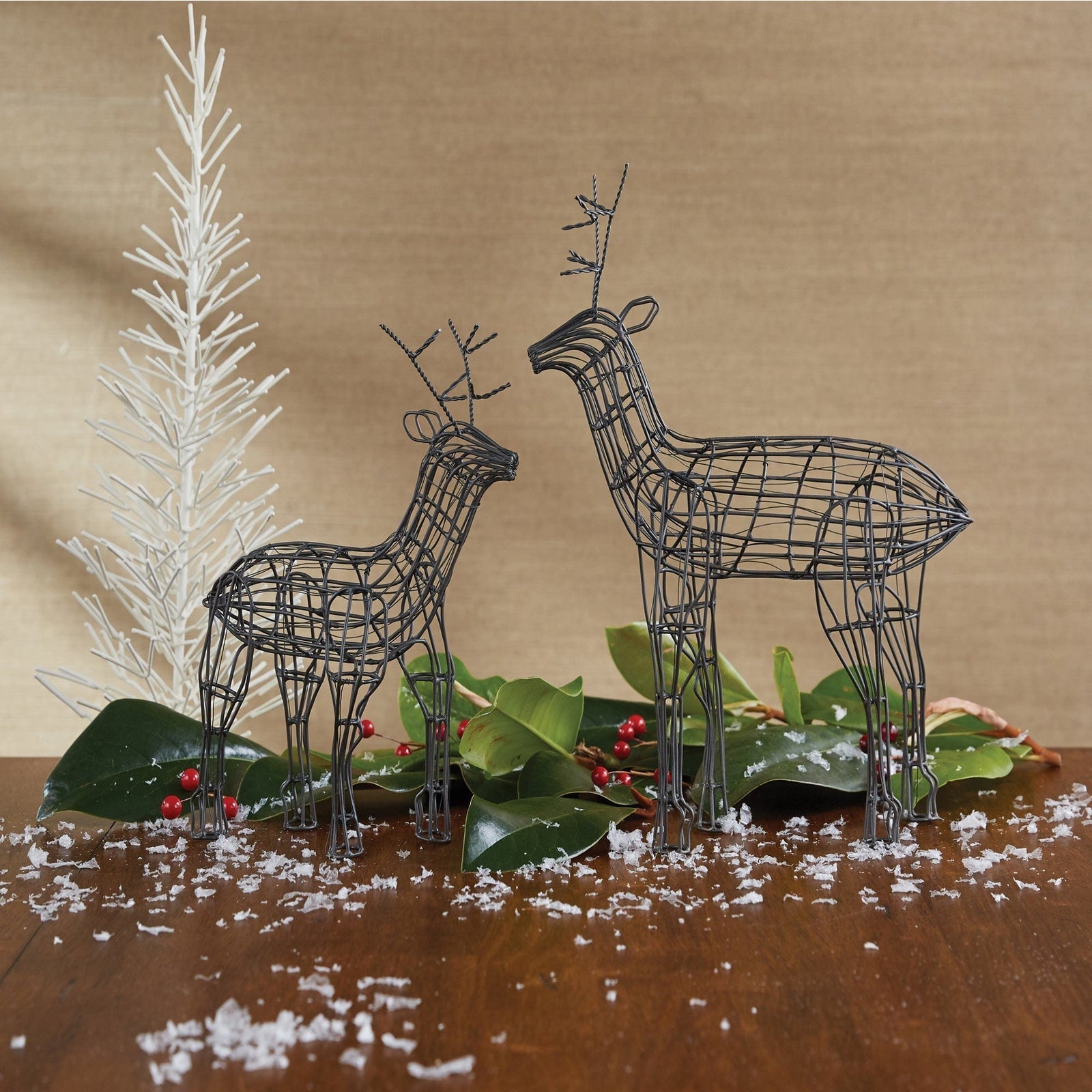 Wire standing Reindeer Figurine Large-Park Designs-The Village Merchant