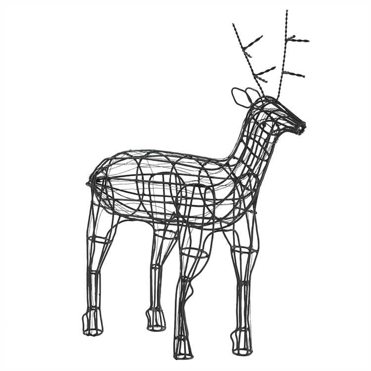 Wire standing Reindeer Figurine Large-Park Designs-The Village Merchant