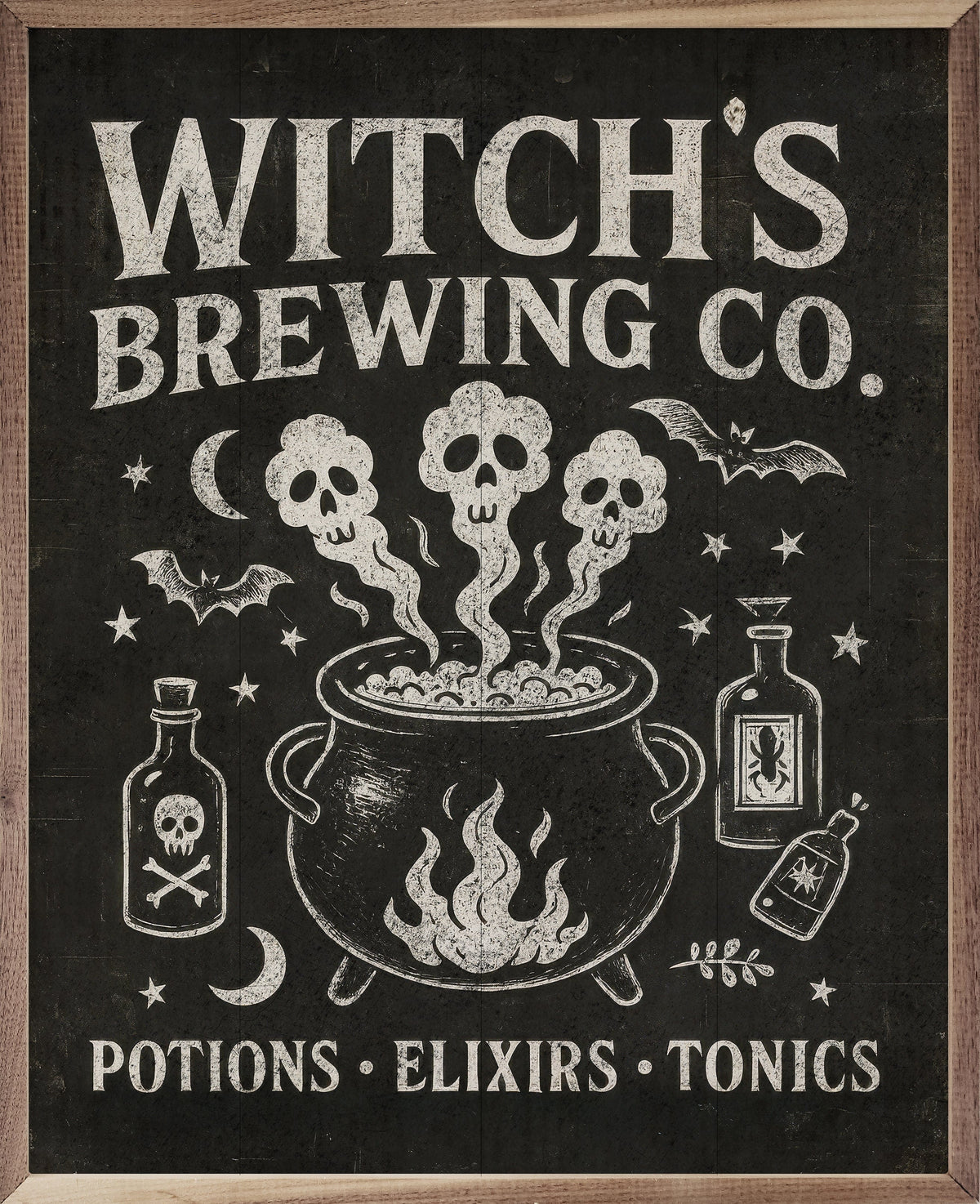 Kendrick Home Walnut Frames 8x10 Witch's Brewing Co