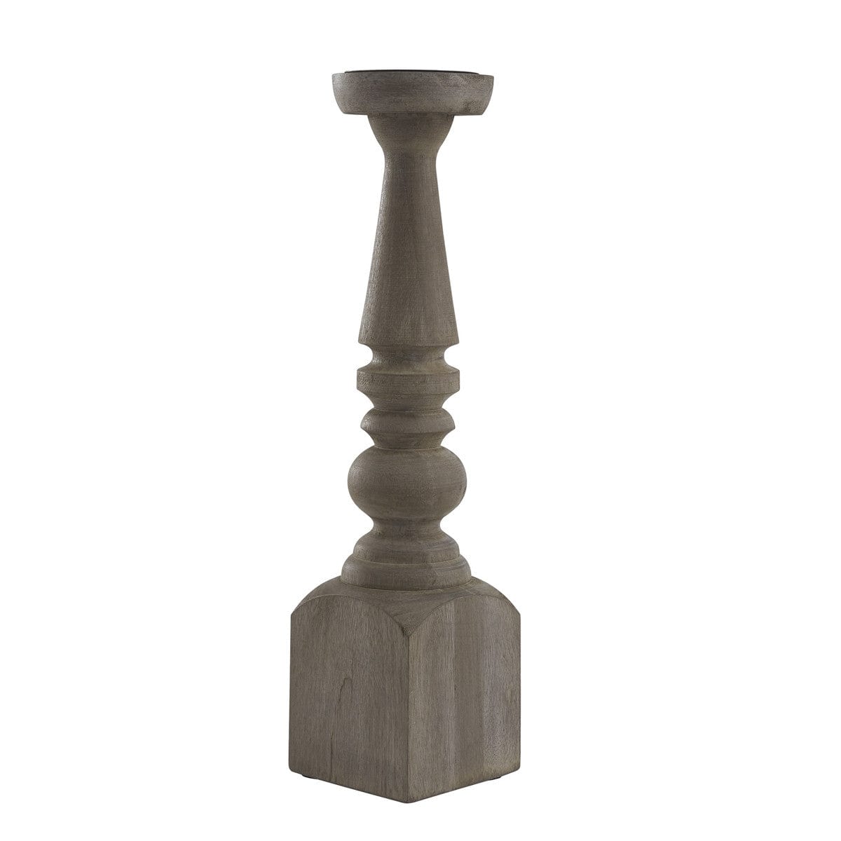 Wood Brighton Candlestick Candle Holder For Pillar Candles - 18&quot; High-Park Designs-The Village Merchant