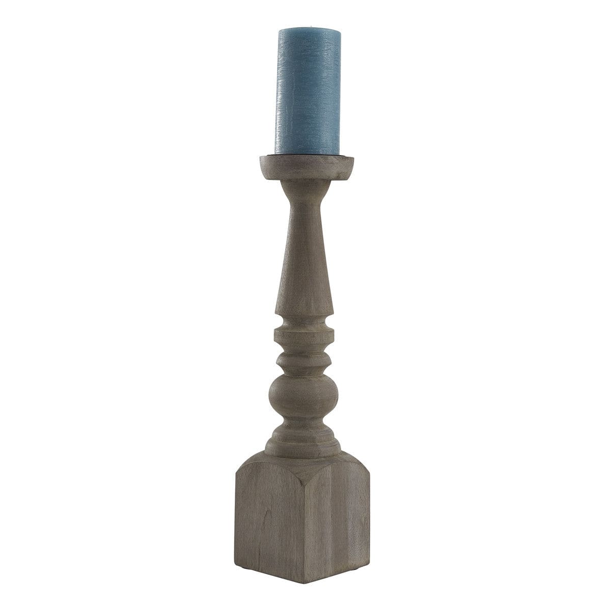 Wood Brighton Candlestick Candle Holder For Pillar Candles - 18" High-Park Designs-The Village Merchant